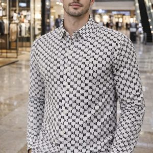 Checked Full Hand Shirt ( M )